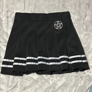 Spencer's Black Gothic Pentagram Skirt